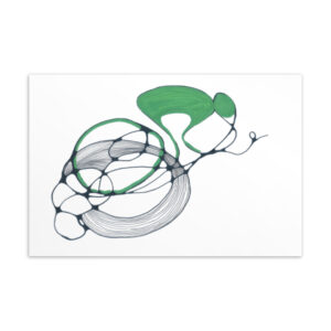 Rennradfahrer Postkarte