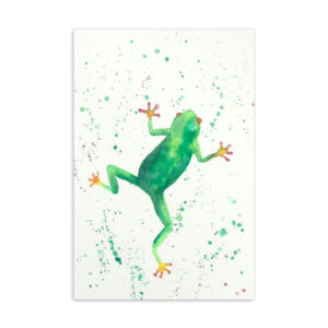 Frosch Aquarell Postkarte