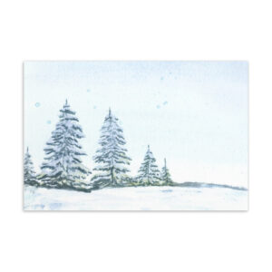 Wintertannen Postkarte