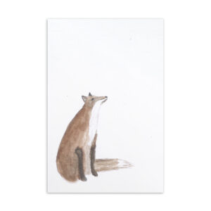 Fuchs Aquarell Postkarte