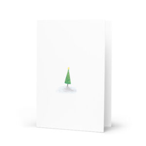 Grußkarte Weihnachtsbaum mini