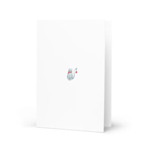 Grußkarte Weihnachtskatze