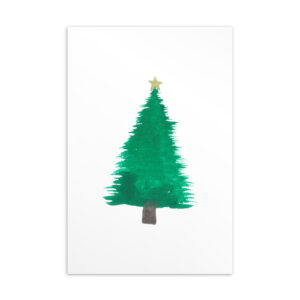 Weihnachts-Postkarte Tannenbaum